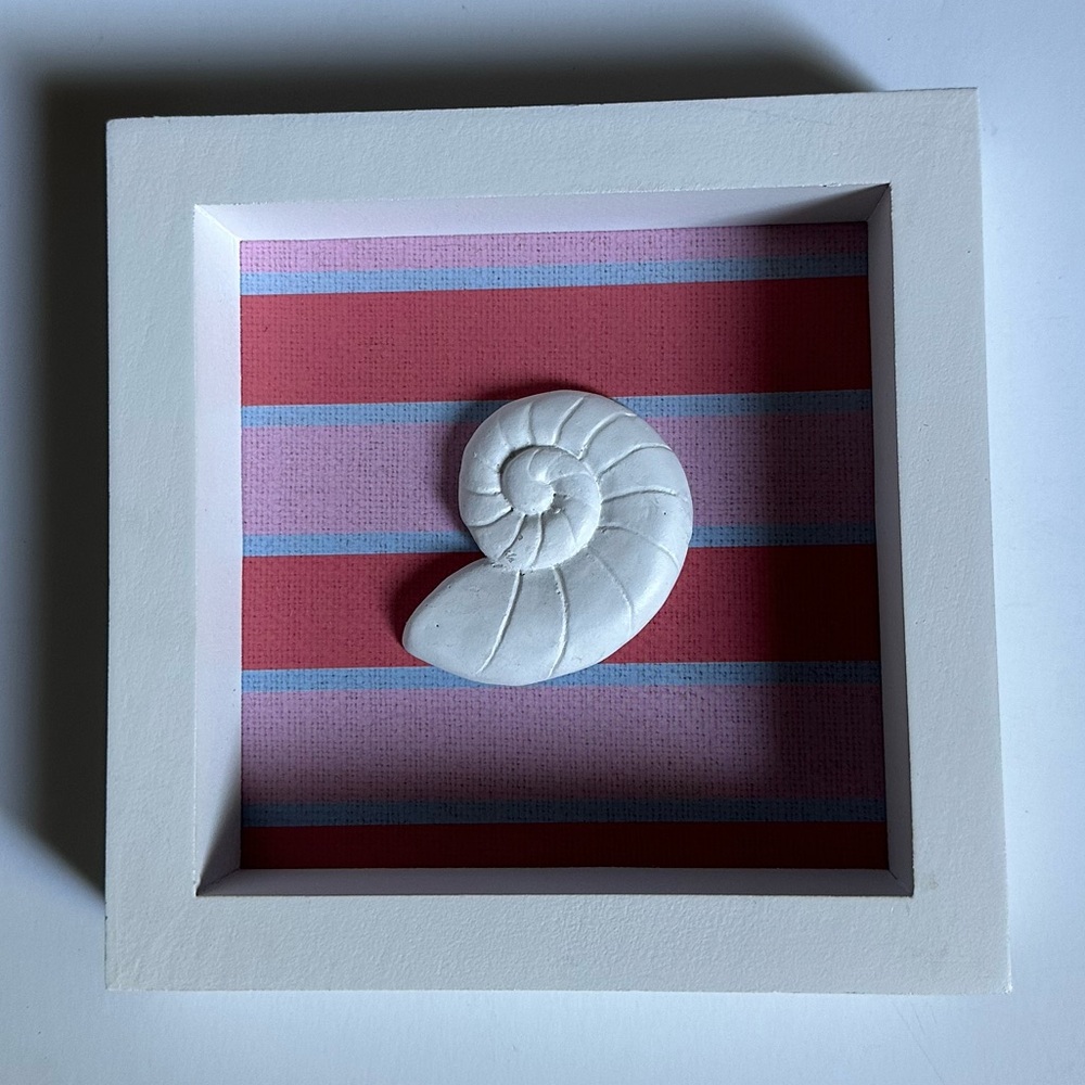 Brand new Seaside Spiral 3D Shell wall Art